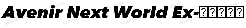 Avenir Next World Ex字体转换